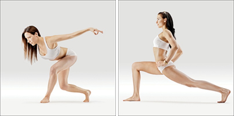 Nízký výpad - Anjaneyasana