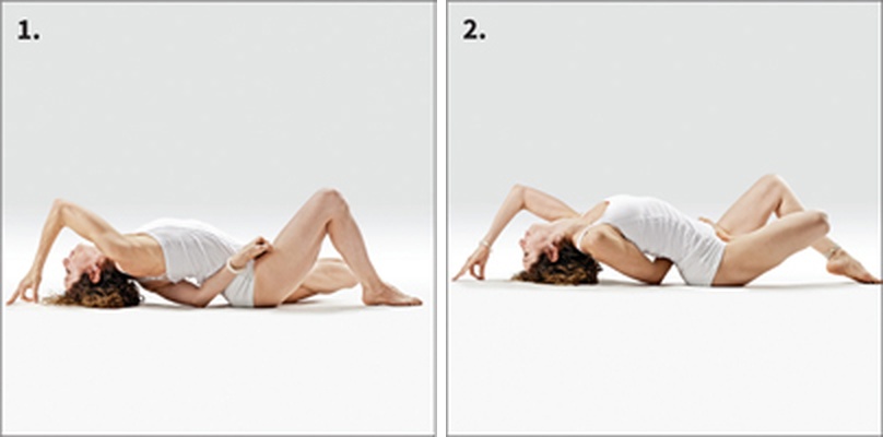 Svázaná Poloviční ryby - Ardha Baddha Padma Ardha Matsyasana