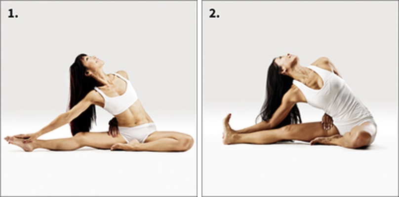 Svázaná Poloviční hlava ke koleni - Ardha Baddha Parshva Janu Shirshasana