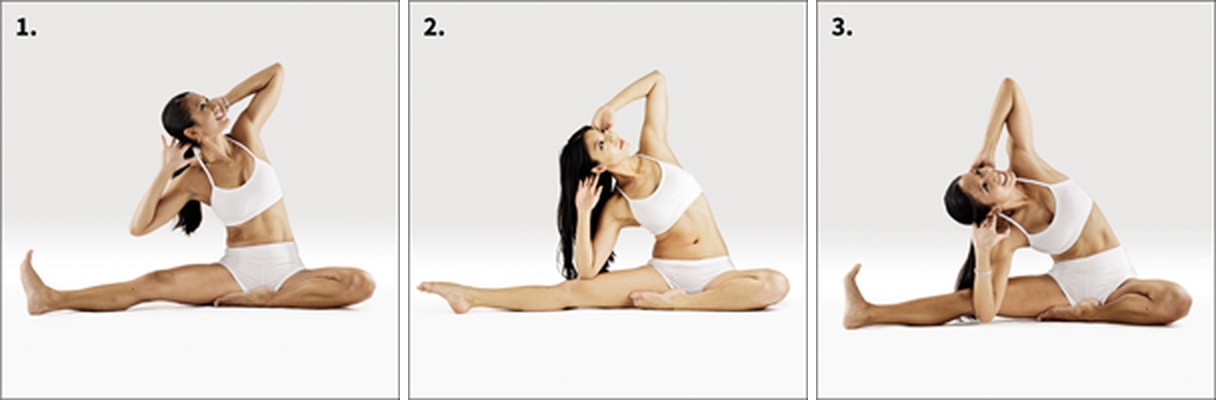 Obouruční hlava ke koleni - Dwi Hasta Shirsha Parshva Janu Shirshasana