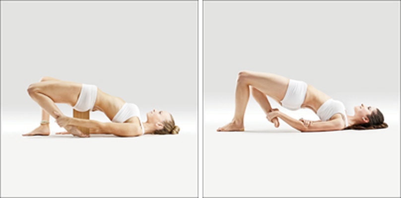 Poloviční most s jednou paží - Eka Hasta Kulpa Setu Bandha Sarvangasana