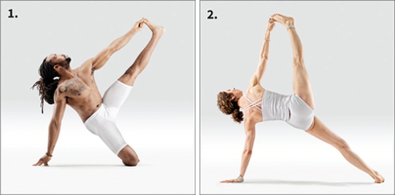Boční prkno na jedné noze (Vasišthásana) - Eka Padangushta Vasisthasana