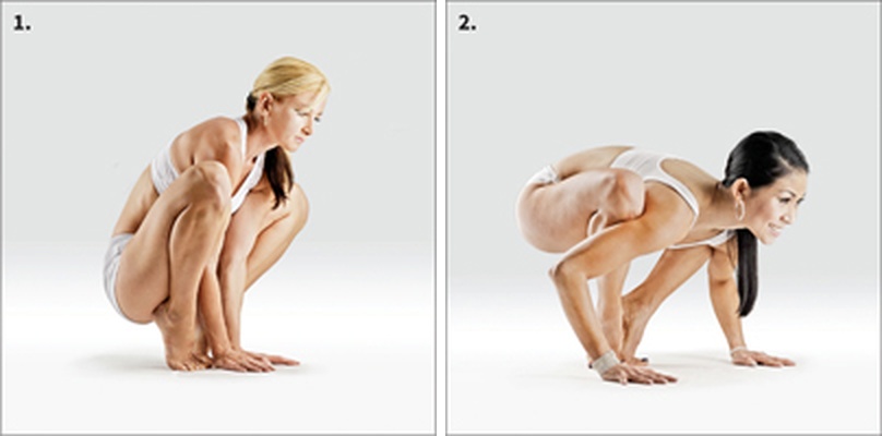 Stoj na špičkách - Janu Bhuja Upavishta Prapadasana