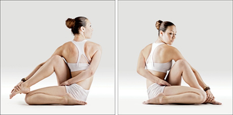 Mudrc Maríčiho - Marichyasana 6 Prep.