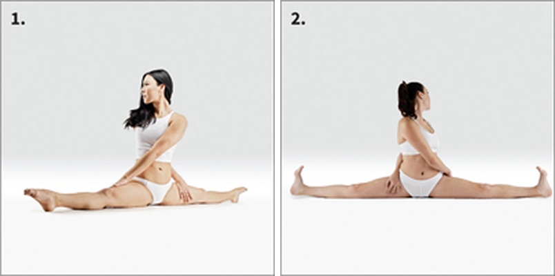 S rotací ve vazbě - Parivritta Baddha Samakonasana