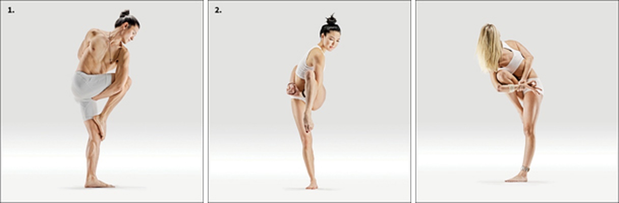 Uvolnění větrů - Parivritta Baddha Stiti Utthita Vayu Muktyasana