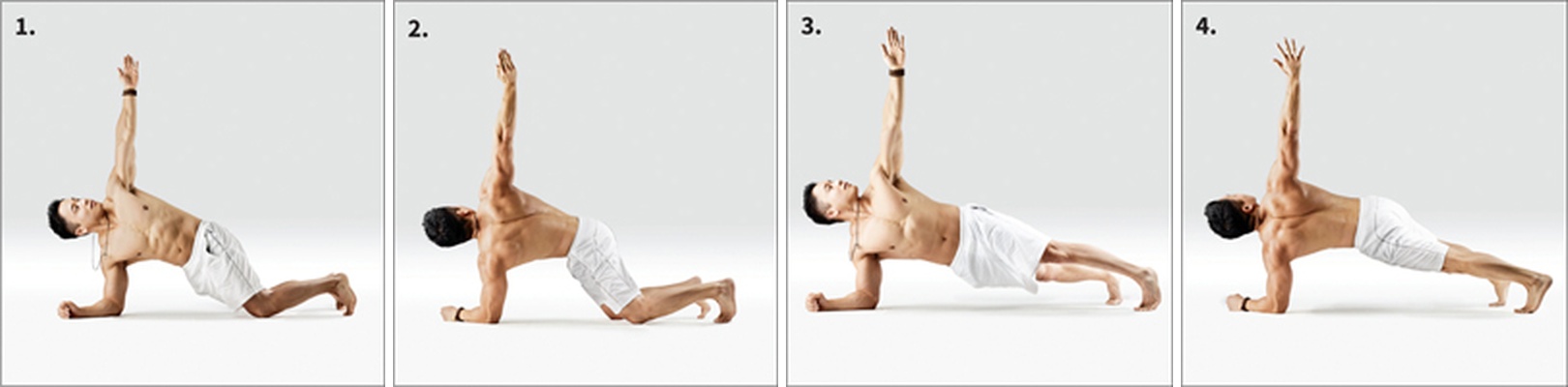 Rotovaná Jednoruční hole - Parivritta Eka Hasta Makara Dandasana