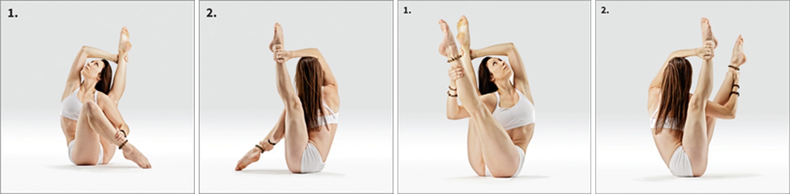 Rotovaná loďky - Parivritta Navasana