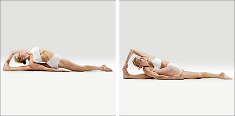 Rotovaná opičího krále hanumāna (provaz) - Parivritta Parshva Hanumanasana