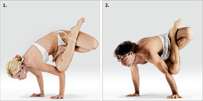 Boční kohout (Pārśva Kukkuṭāsana) - Parshva Kukkutasana