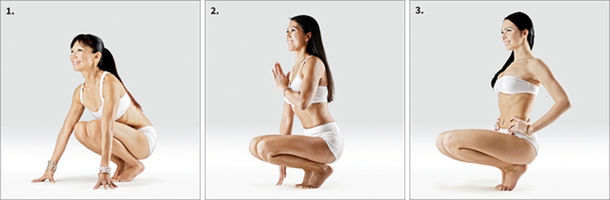 Stoj na špičkách - Prapadasana