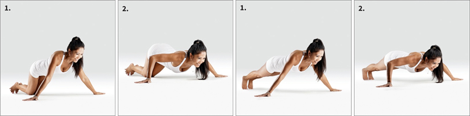 Široká roznožená Čaturanga - Prasarita Hasta Chaturanga Dandasana