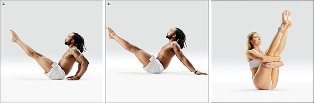 Loďka s oporou I - Salamba Navasana