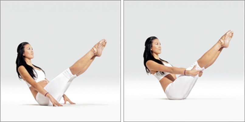 Loďka s oporou II - Salamba Navasana