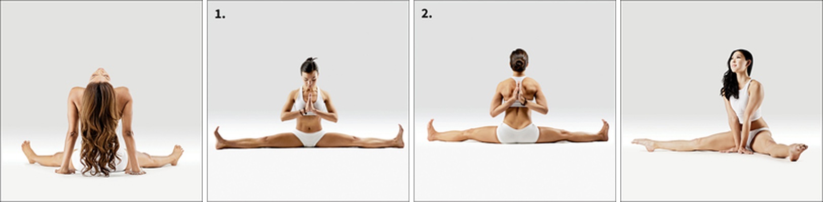 Roznožený předklon vsedě - Upavishta Konasana