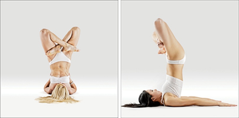 Svíčka v plném lotosu - Urdhva Padmasana in Salamba Sarvangasana