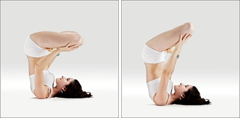 Svíčka v plném lotosu - Urdhva Padmasana in Sarvangasana