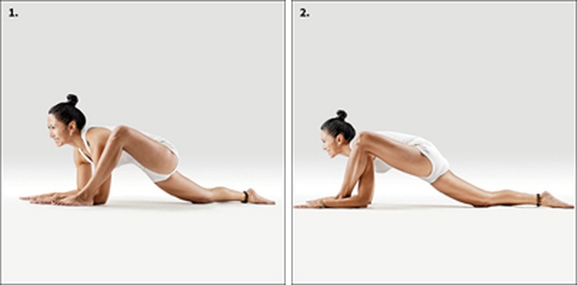 Ještěrka (Utthāna Pṛṣṭhāsana) - Uttana Pristhasana