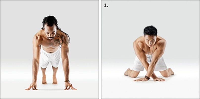 Čaturanga (Nízké prkno) I - Utthita Chaturanga Dandasana I
