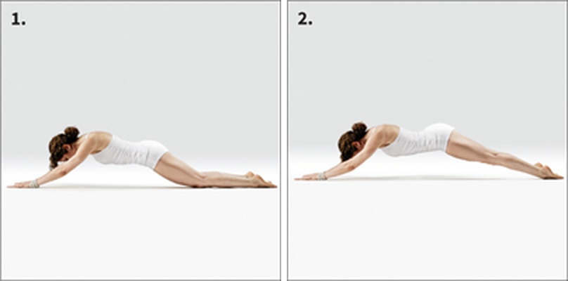 Čaturanga (Nízké prkno) - Utthita Chaturanga Dandasana
