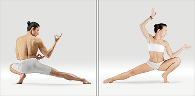 Skandásana na špičce I - Utthita Parshva Pada Prapada Upaveshasana I