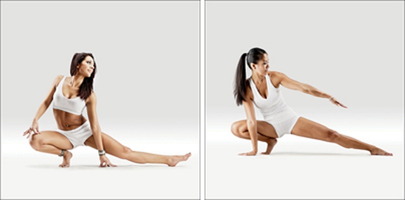 Skandásana na špičce I - Utthita Parshva Pada Prapada Upaveshasana I