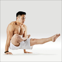 Zdrženlivost (Brahmacaryāsana) s hořícím polenem - Ardha Agnistambha Brahmacharyasana