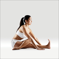 Příprava na předklon v poloviční kraví tváři - Ardha Gomukha Paścimottānāsana (Příprava)