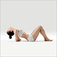 Svázaná ryby - Baddha Hasta Sukha Matsyasana