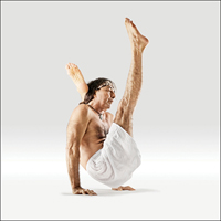 Bájný pták Čakóra II - Chakorasana
