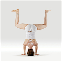 Stoj na hlavě s variací Mandukasana - Mandukasana in Shirshasana 5