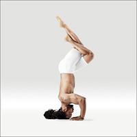 Stoj na hlavě s orlíma nohama - Pada Garudasana in Shirshasana 5