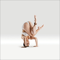 Stoj na hlavě s nohama kraví tváře - Pada Gomukhasana in Shirshasana 5