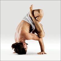 Průprava: Stoj na hlavě s bočním úklonem - Parshva Kukkutasana in Shirshasana 5 Prep.