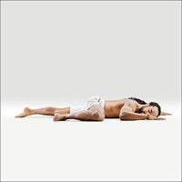 Mrtvola (Šavásana) (Hluboká relaxace) - Parshva Shavasana
