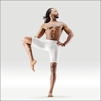 Průprava na stoj s držením kolene do strany - Utthita Hasta Pādāṅguṣṭhāsana Průprava