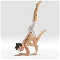 Vrána na jedné noze (Eka Pada Bakásana) - Vishama Eka Pada Bakasana 1