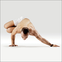 Vrána - Vishama Hasta Parshva Bakasana